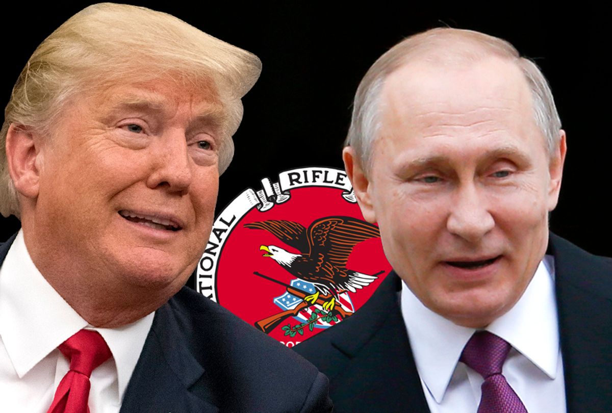 Donald Trump; Vladimir Putin (Getty/Sergei Karpukhin/Ron Sachs/Salon)