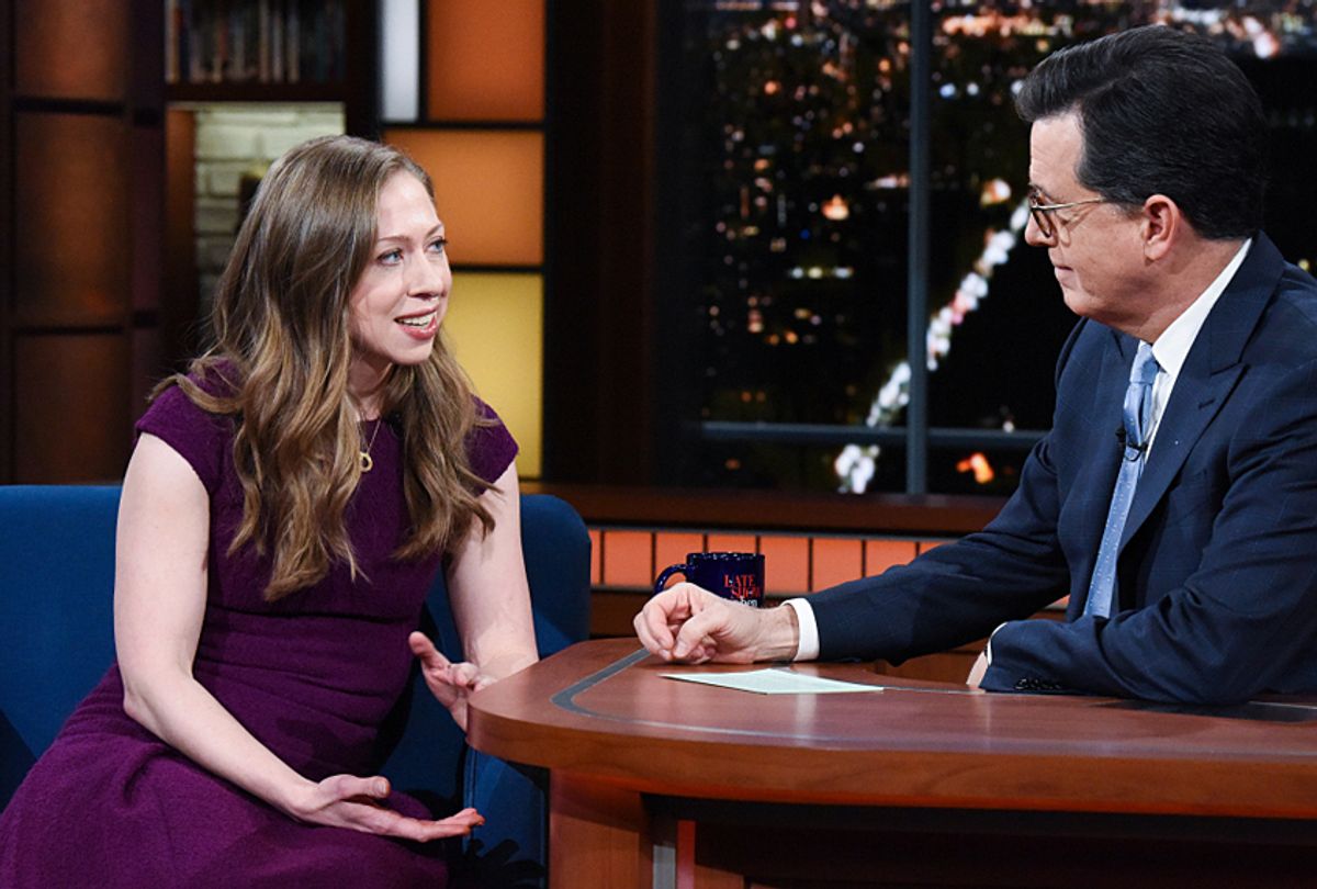 Chelsea Clinton on "The Late Show with Stephen Colbert" (CBS/Scott Kowalchyk)