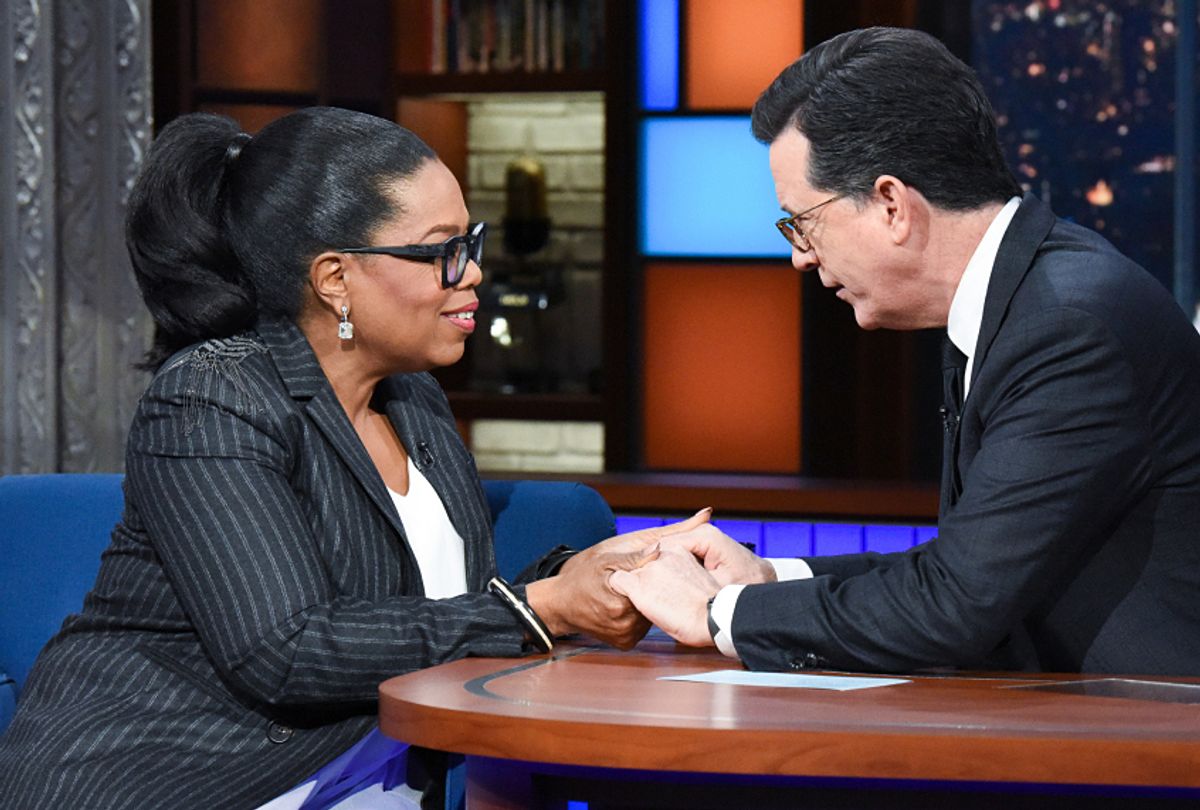 Oprah Winfrey on "The Late Show with Stephen Colbert" (CBS/Scott Kowalchyk)