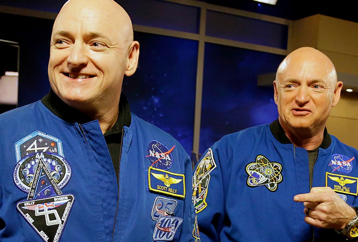 NASA astronauts Scott and Mark Kelly (AP/Pat Sullivan)