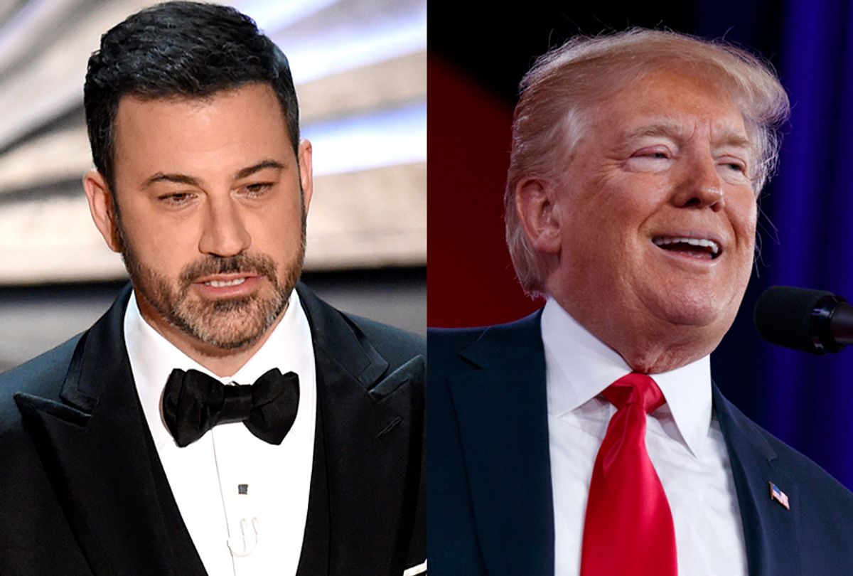 Jimmy Kimmel; Donald Trump (AP/Chris Pizzello/Evan Vucci)
