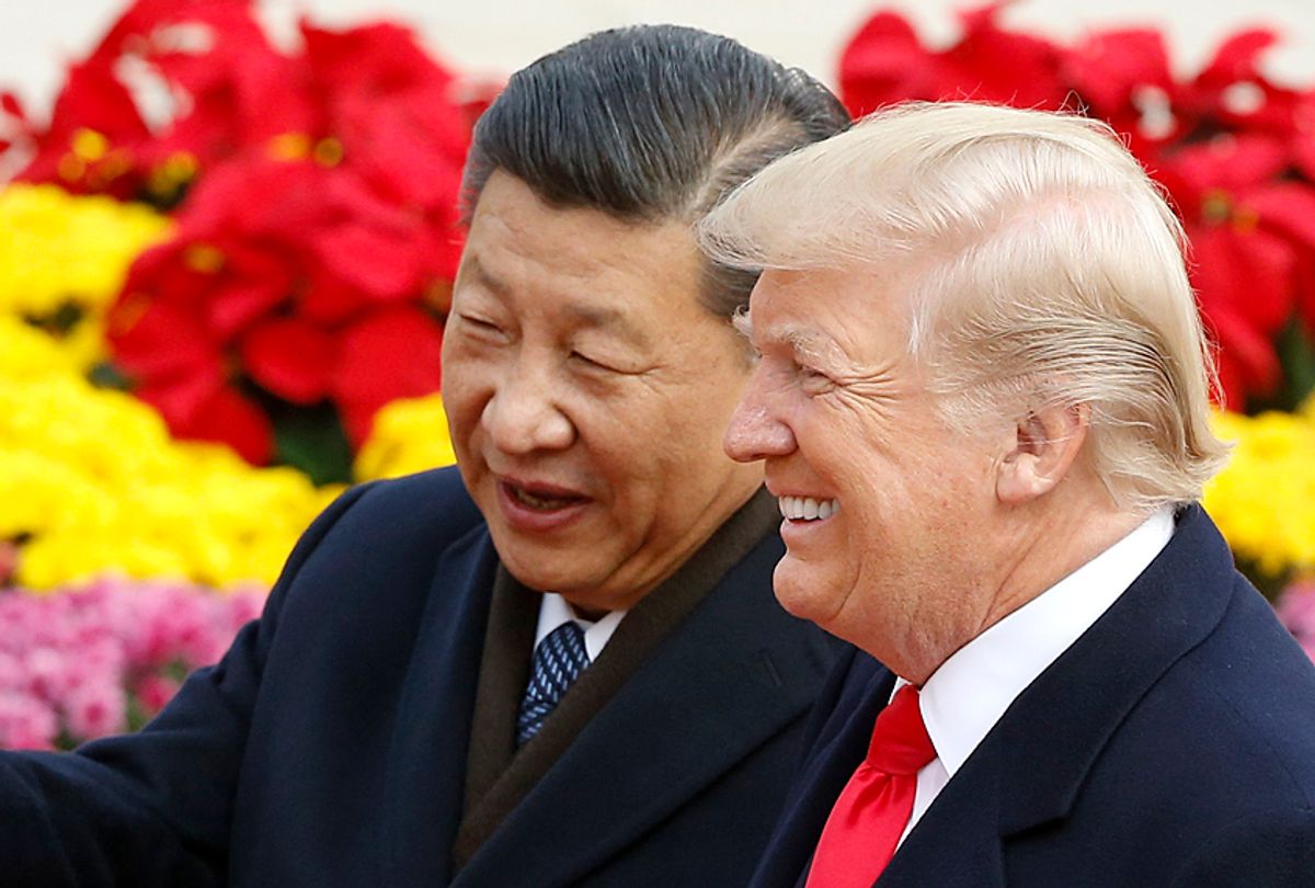 Chinese President Xi Jinping and Donald Trump (Getty/Thomas Peter)
