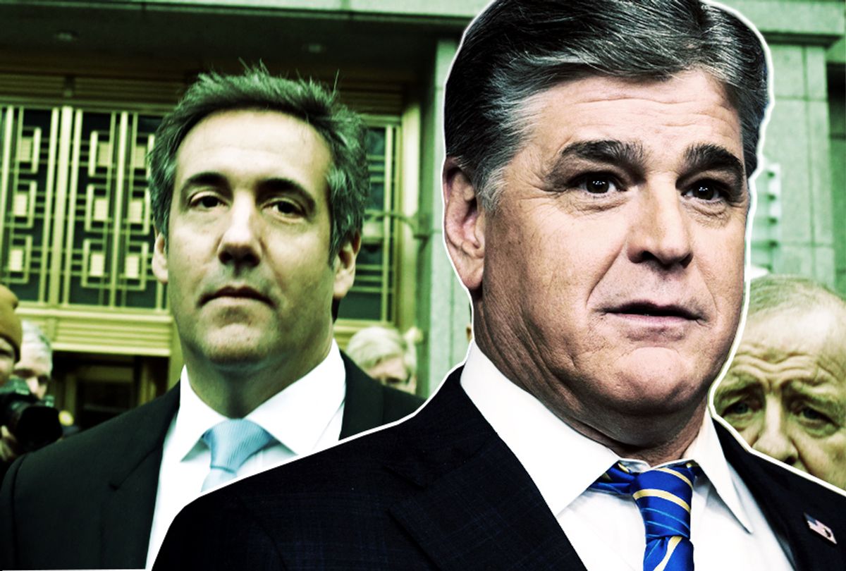 Michael Cohen; Sean Hannity (Getty/Photo montage by Salon)