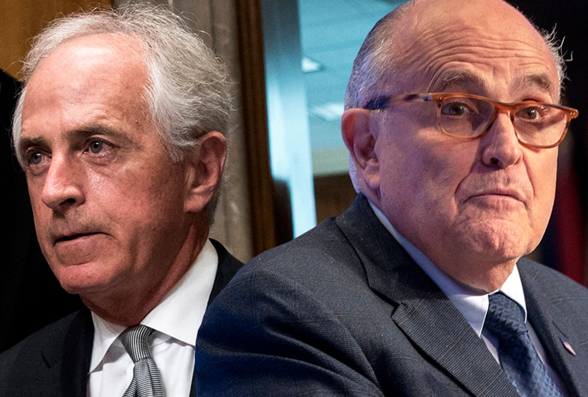 Bob Corker; Rudy Giuliani (Getty Images/Photo montage by Salon)