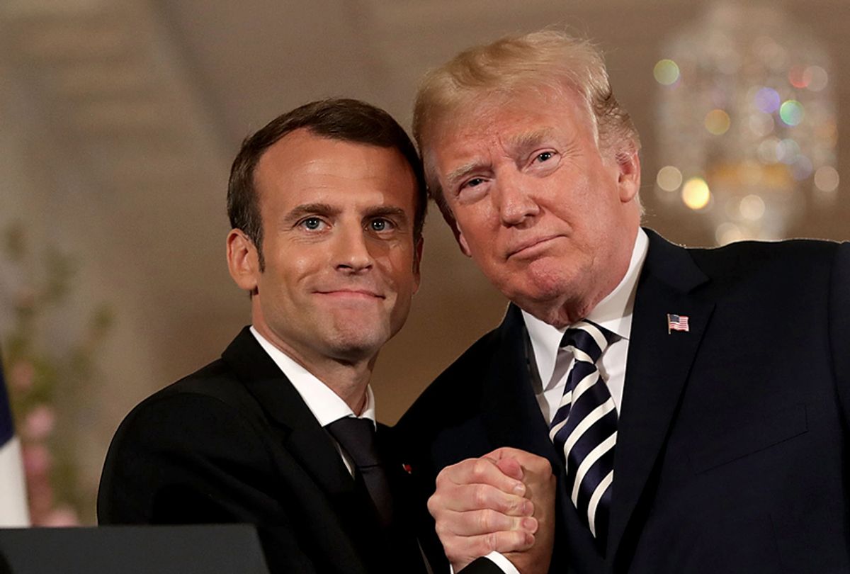 Emmanuel Macron and Donald Trump (Getty/Chip Somodevilla)