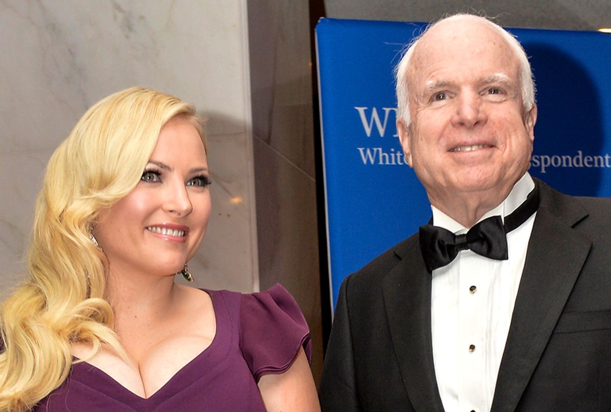 John McCain and Meghan McCain (Getty/Nicholas Kamm)