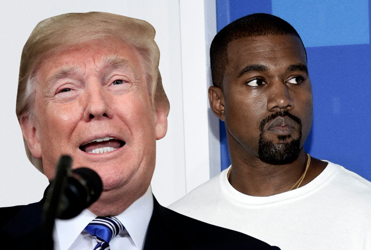 Donald Trump; Kanye West (AP/Manuel Balce Ceneta/Evan Agostini)