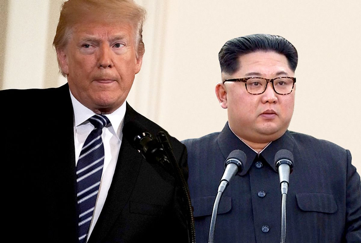 Donald Trump; Kim Jong-un (Getty/Alex Wong/AP/Korea Broadcasting System)