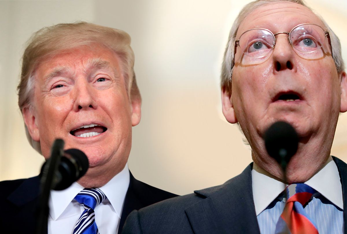 Donald Trump; Mitch McConnell (AP/Manuel Balce Ceneta/Getty/Chip Somodevilla)