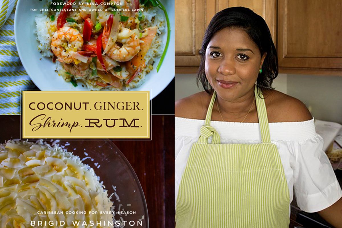 "Coconut. Ginger. Shrimp. Rum" by Brigid Washington (Skyhorse Publishing)