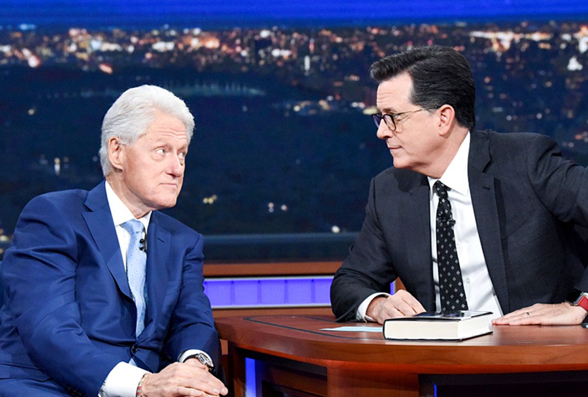 Bill Clinton on "The Late Show with Stephen Colbert" (Scott Kowalchyk/CB)