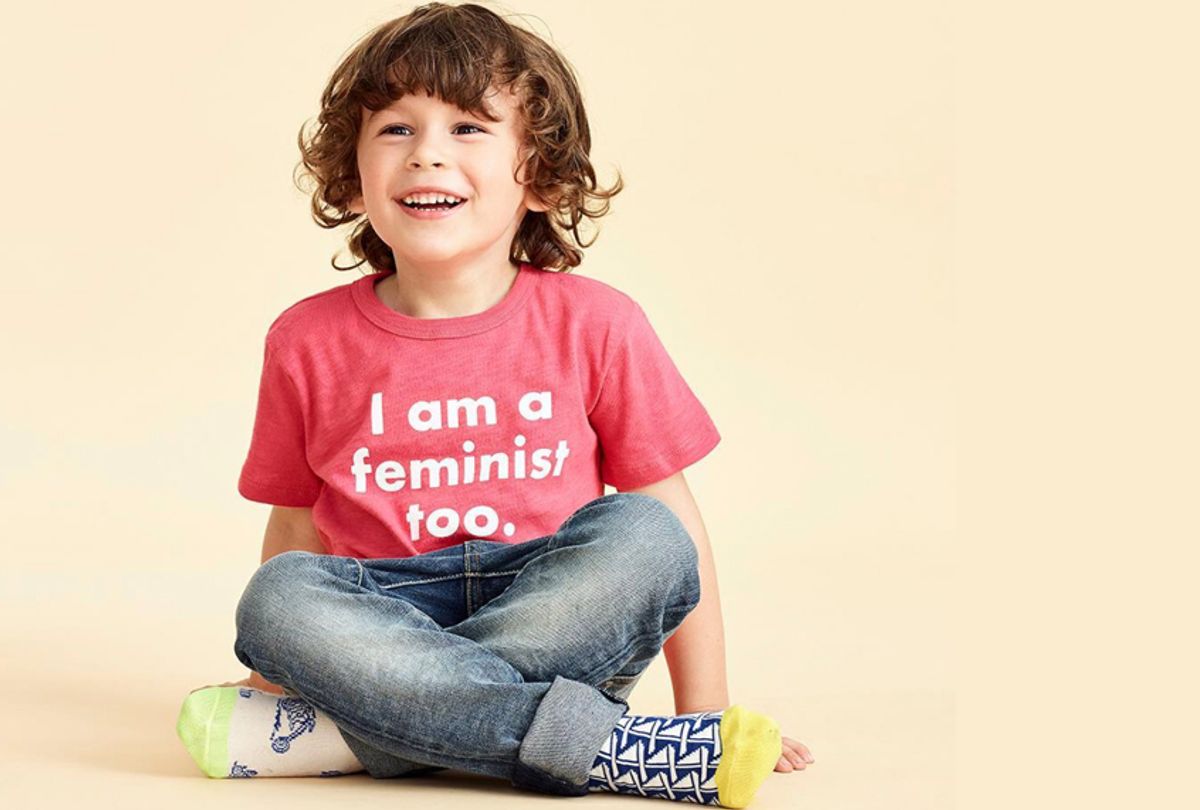 J. Crew boys' prinkshop for crewcuts "feminist" T-shirt (Instagram/jcrew)