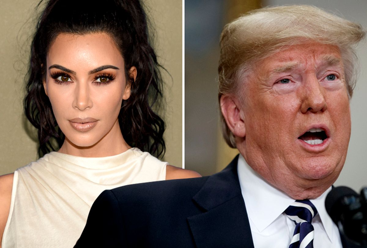 Kim Kardashian; Donald Trump (AP/Evan Agostini/Evan Vucci)
