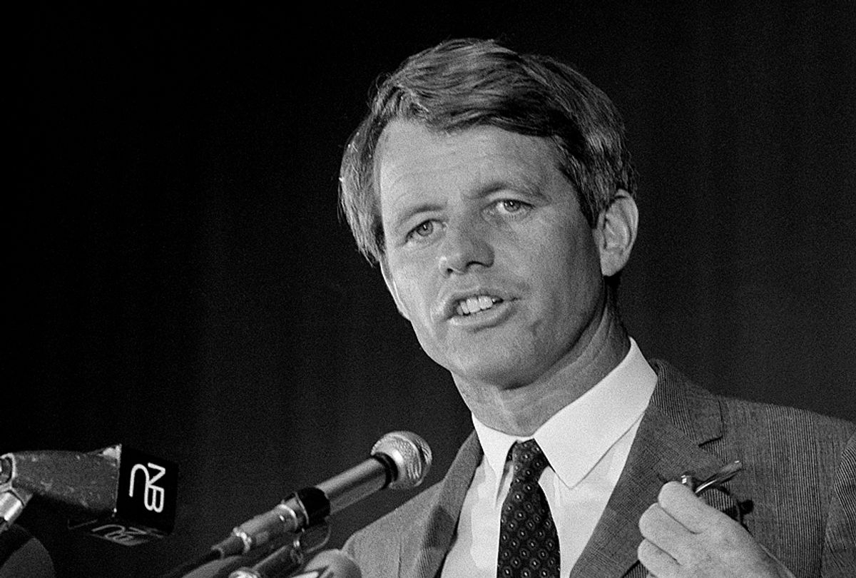 Sen. Robert F. Kennedy speaks in Atlantic City, N.J. on May 9, 1968. (AP)