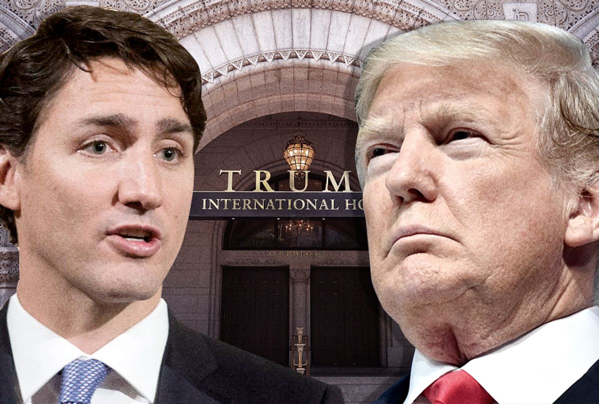 Justin Trudeau; Donald Trump; (AP/Getty/Photo Montage by Salon)
