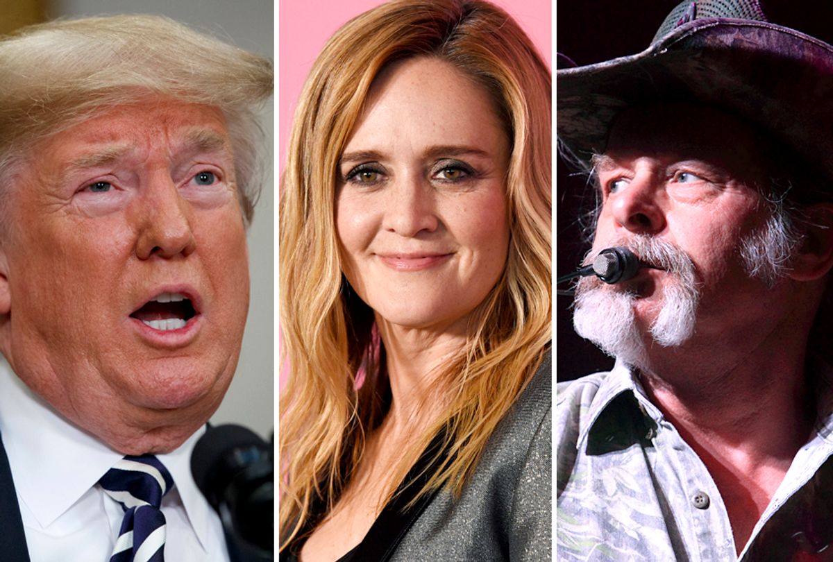 Donald Trump; Samantha Bee; Ted Nugent (AP/Evan Vucci/Chris Pizzello/Owen Sweeney)