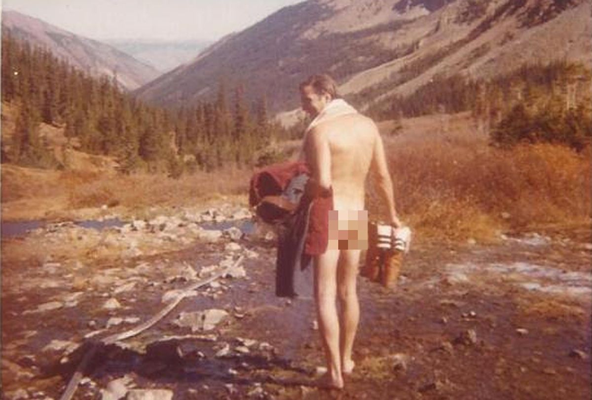The author at the Conundrum hot springs outside Aspen Colorado (courtesy of the author)