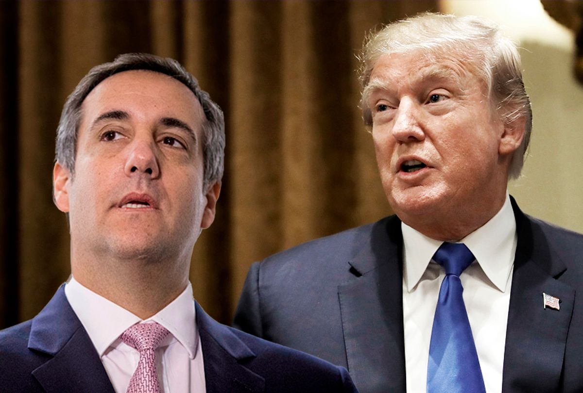 Michael Cohen; Donald Trump (AP/Getty/Photo montage by Salon)