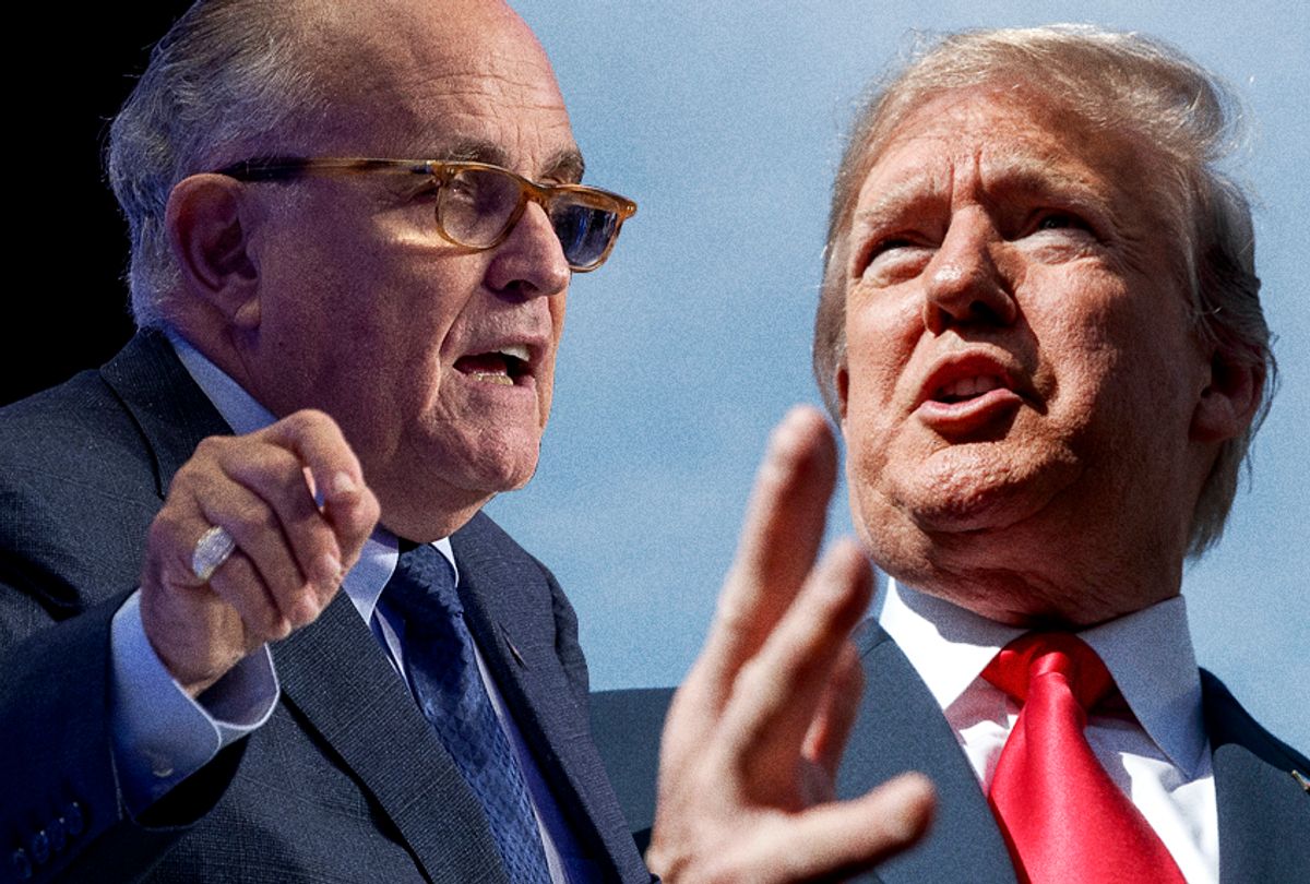 Rudy Giuliani; Donald Trump (Getty/AP/Photo Montage by Salon)