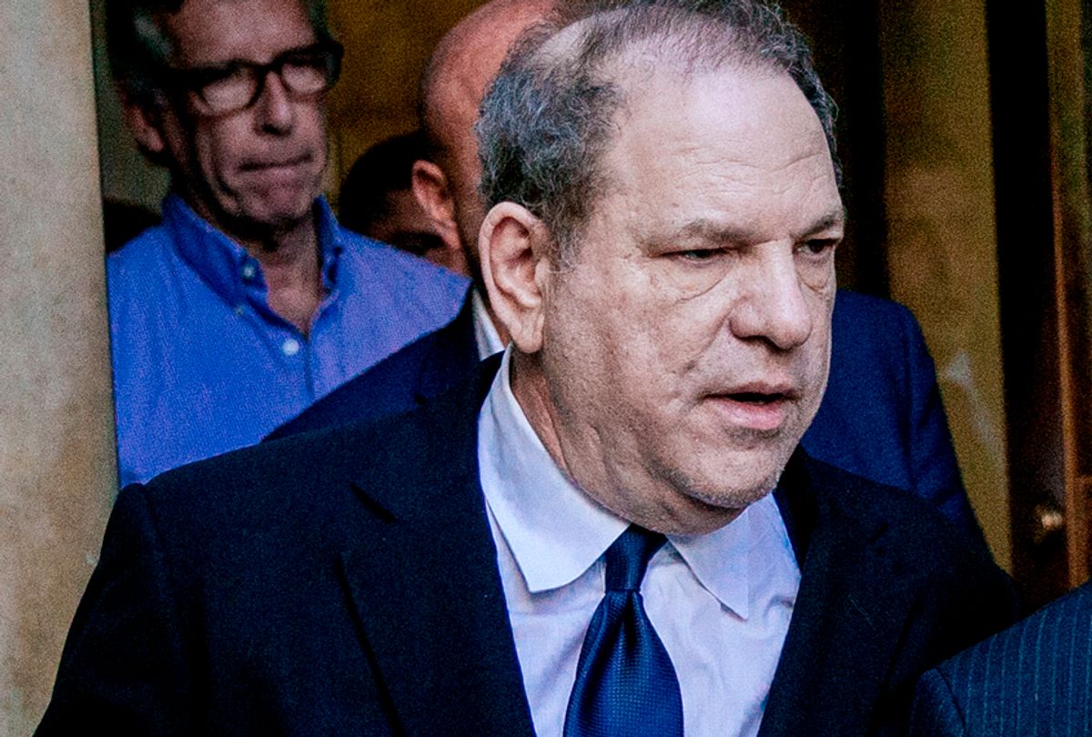 Harvey Weinstein arrives for a court appearance. (Getty/Kevin Hagen)
