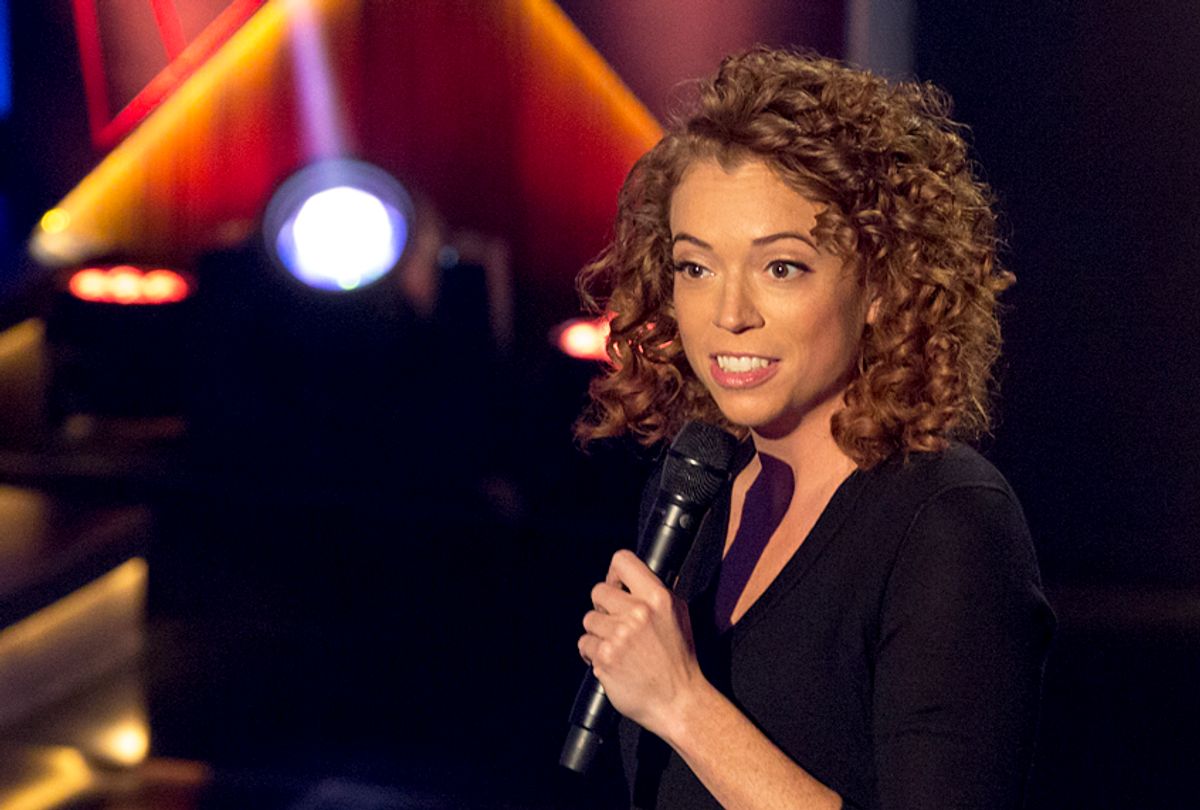 Michelle Wolf on "The Break with Michelle Wolf" (Cara Howe/Netflix)