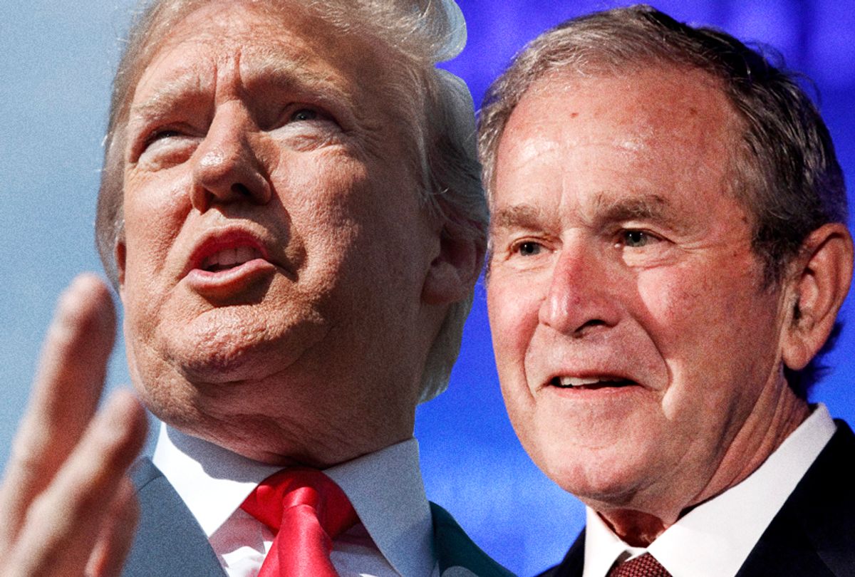 Donald Trump; George W. Bush (AP/Getty/Salon)