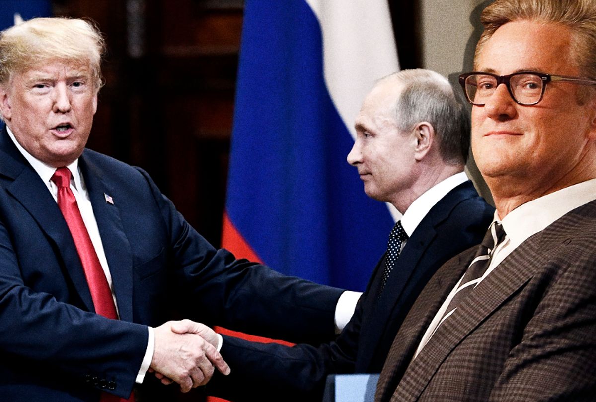 Donald Trump; Vladimir Putin; Joe Scarborough (AP/Getty/Photo Montage by Salon)