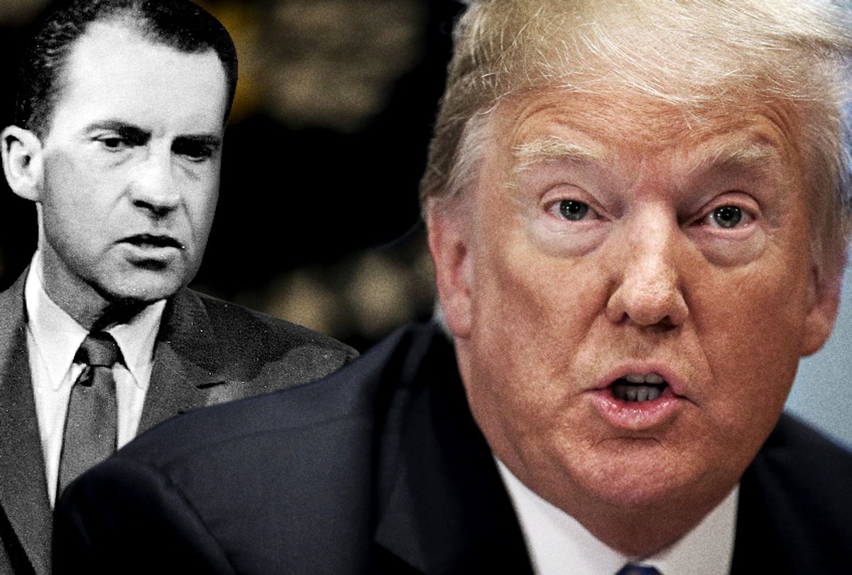 Richard Nixon; Donald Trump (AP/Photo Montage by Salon)