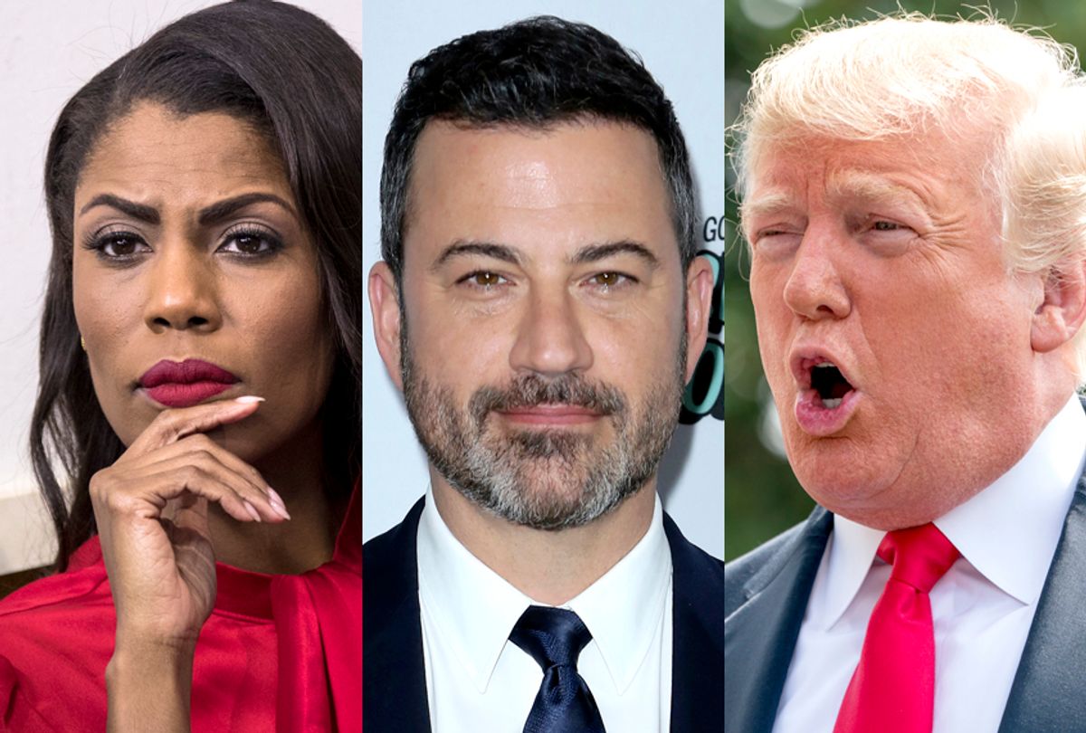 Omarosa Manigault; Jimmy Kimmel; Donald Trump (Getty/AP)