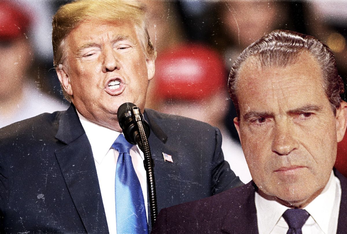 Donald Trump; Richard Nixon (AP/Getty/Photo Montage by Salon)