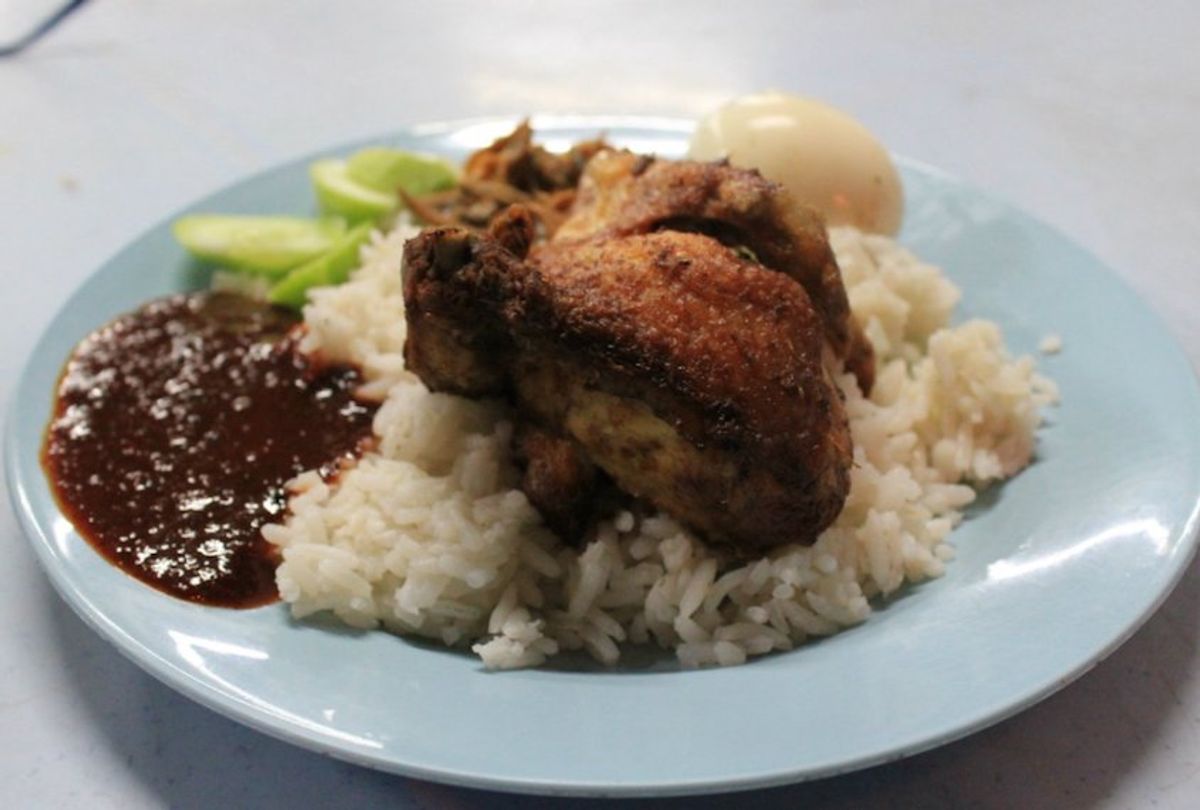 Nasi Lemak, a traditional Malaysian breakfast, is a must-try when visiting Kuala Lumpur. (Jamie Barys / Fathom)