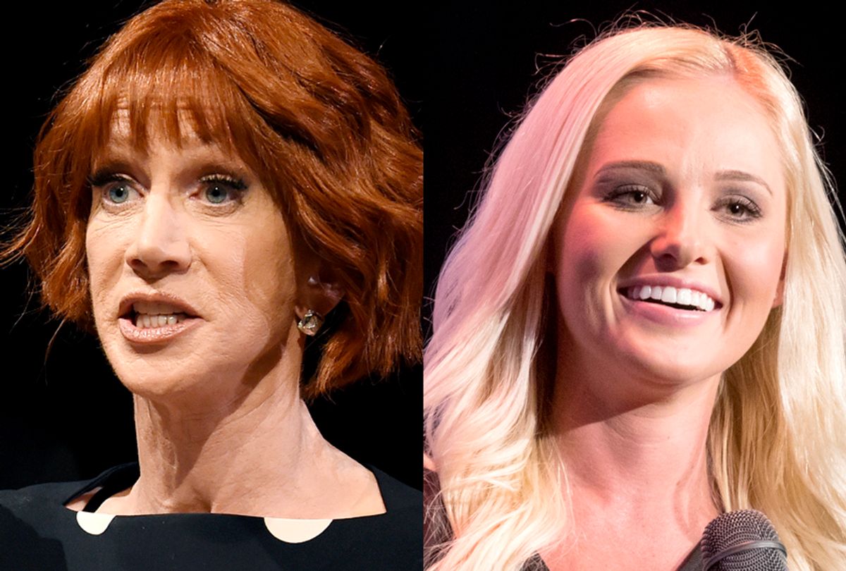 Kathy Griffin; Tomi Lahren (AP/Chris Pizzello/Colin Young-wolff)