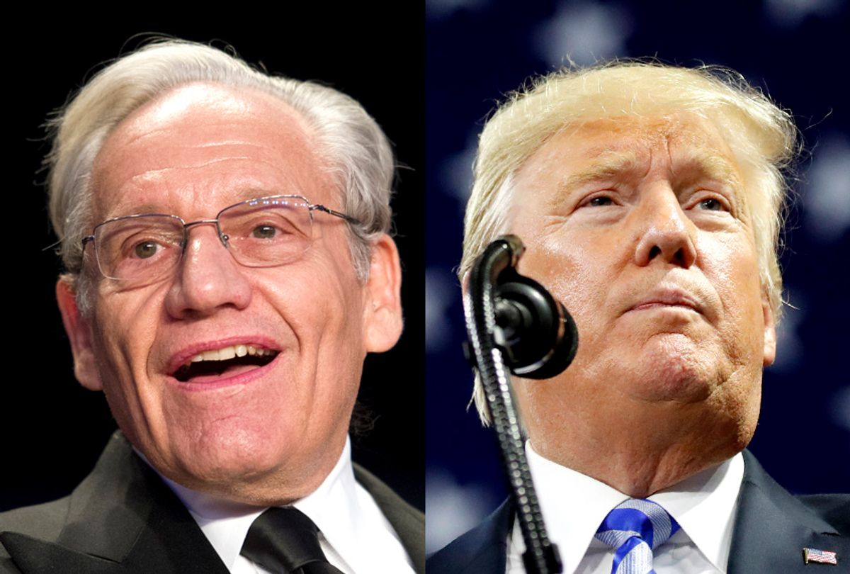 Bob Woodward; Donald Trump (AP/Cliff Owen/Alex Brandon)