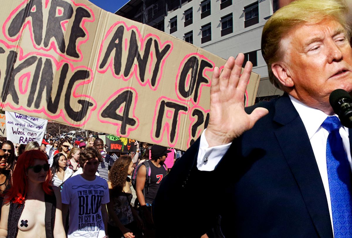 Slut Walk protest; Donald Trump (AP/Salon)