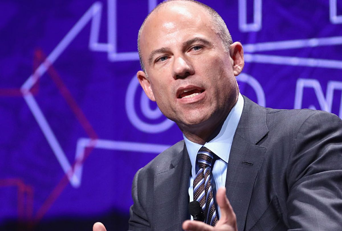 Michael Avenatti speaks onstage during Politicon 2018 on October 20, 2018 in Los Angeles, California. (Rich Polk/Getty Images For Politicon)