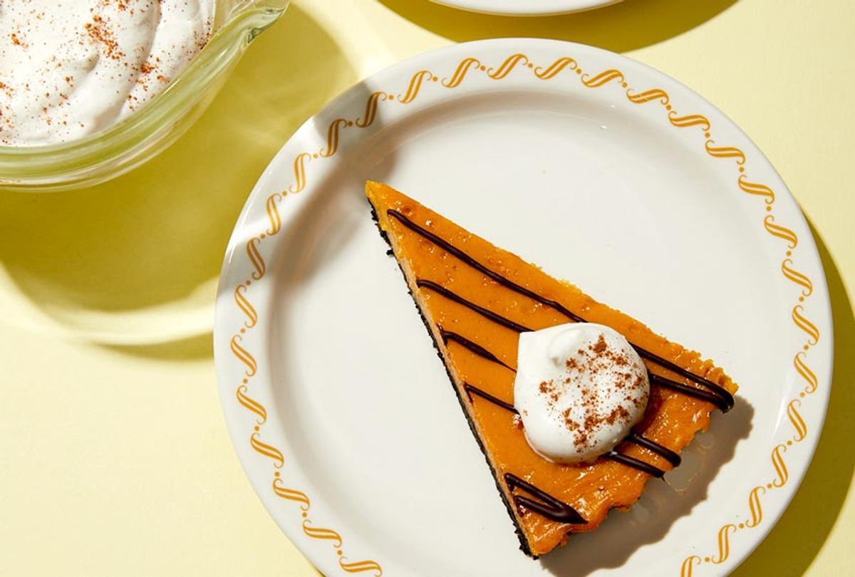 Pumpkin Chocolate Tart with Cinnamon Whipped Cream (Alice Gao)