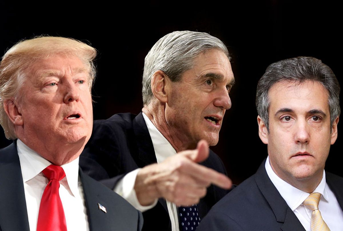 Donald Trump; Robert Mueller; Michael Cohen (Getty/Photo Montage by Salon)