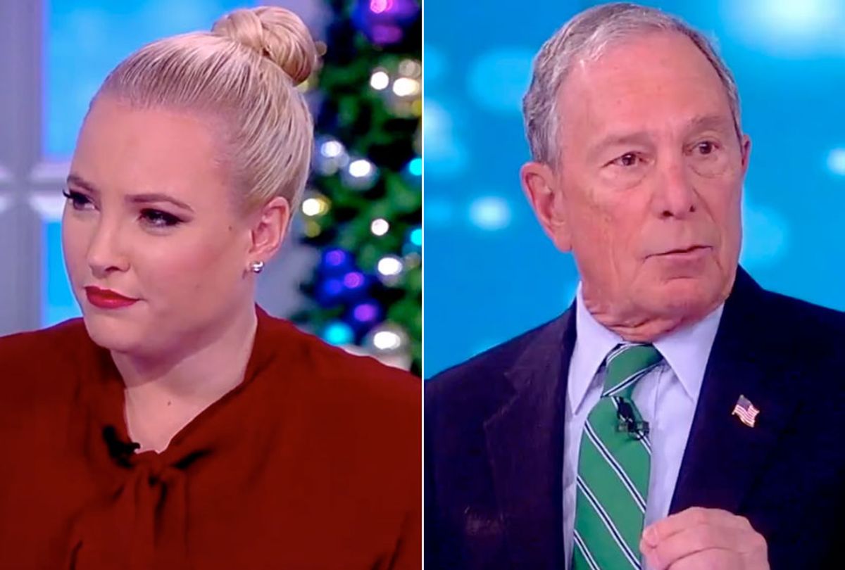 Meghan McCain and Michael Bloomberg on "The View" (ABC)