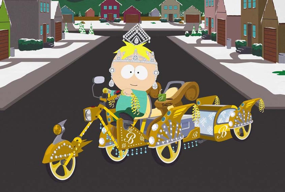 "South Park" episode Episode 2210,
“Bike Parade” (Comedy Central)