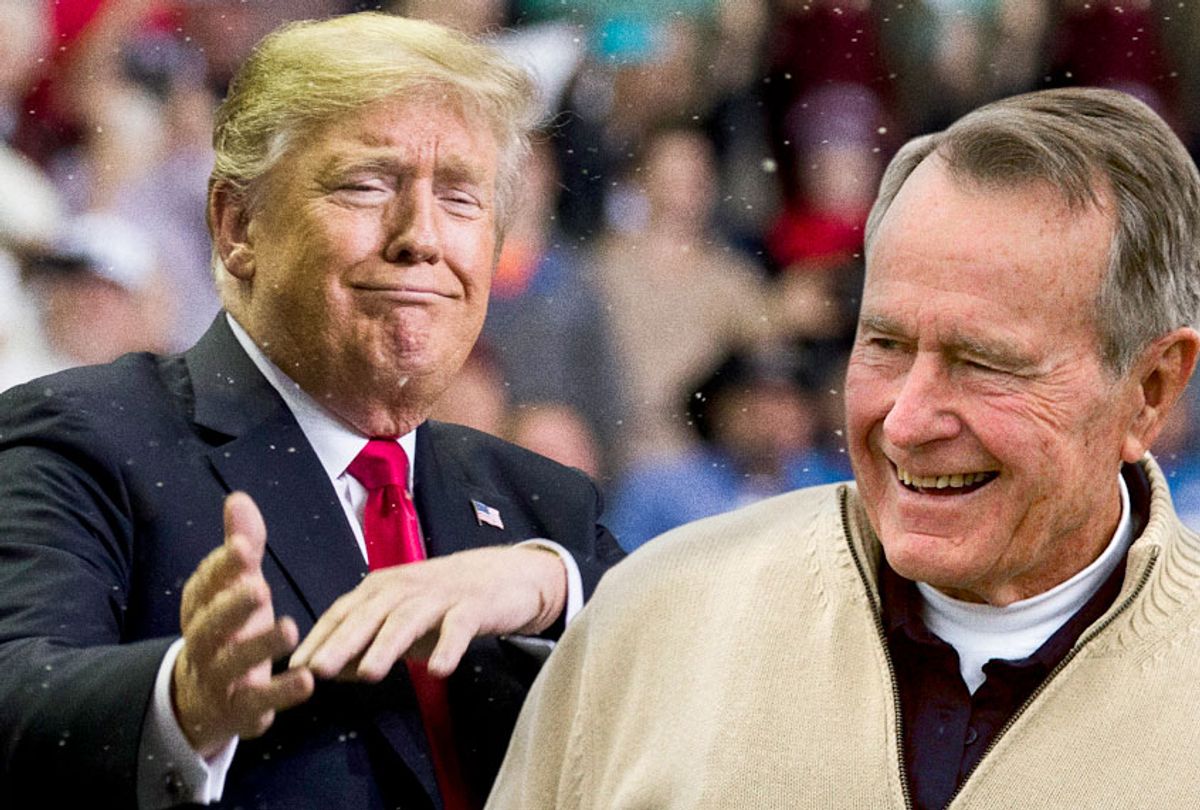 Donald Trump; George H. W. Bush (AP/Getty/Salon)