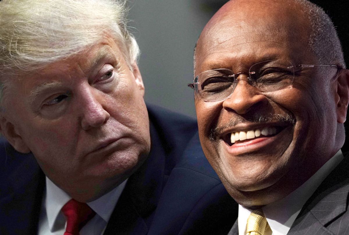 Donald Trump; Herman Cain (Getty/AP/Salon)