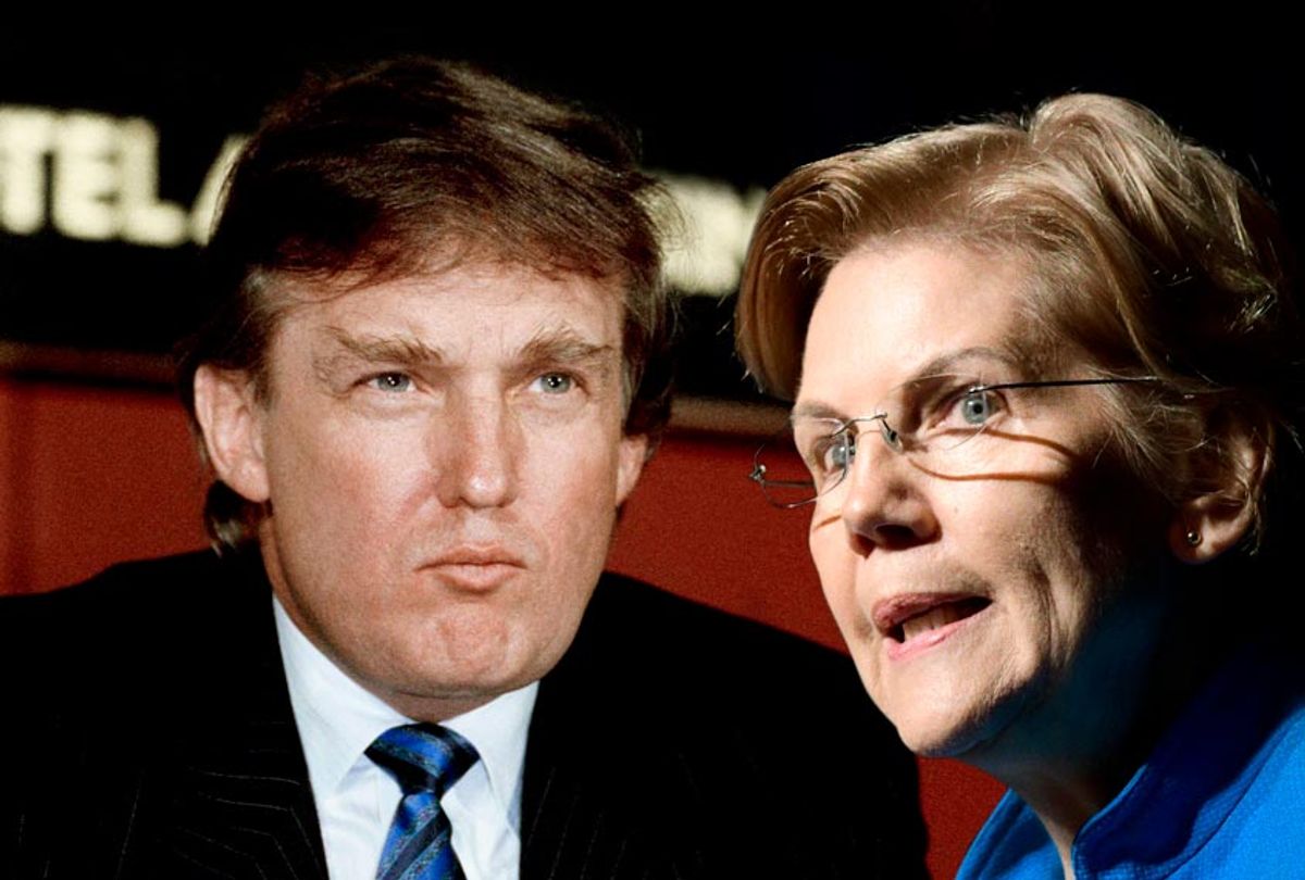 Donald Trump; Elizabeth Warren (AP/Salon)