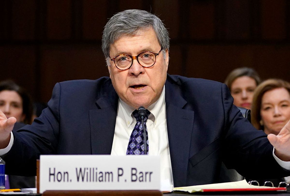 Attorney General nominee William Barr speaks before the Senate Judiciary Committee on Capitol Hill in Washington, Tuesday, Jan. 15, 2019. (AP/Carolyn Kaster)