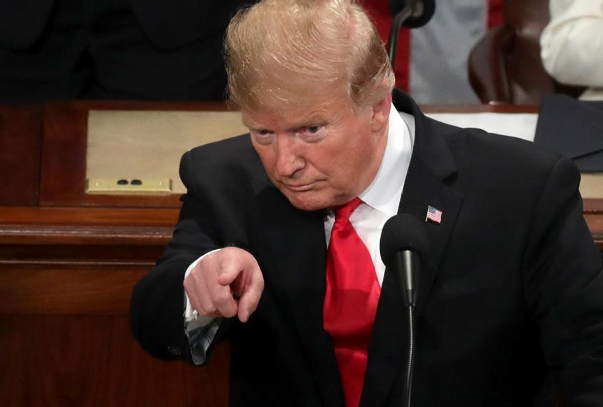 Donald Trump delivers the State of the Union address in the chamber of the U.S. House of Representatives at the U.S. Capitol Building on February 5, 2019 in Washington, DC. (Getty/Chip Somodevilla)