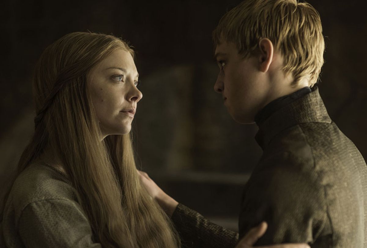 Natalie Dormer and Dean-Charles Chapman in "Game of Thrones" (Helen Sloan/courtesy of HBO)