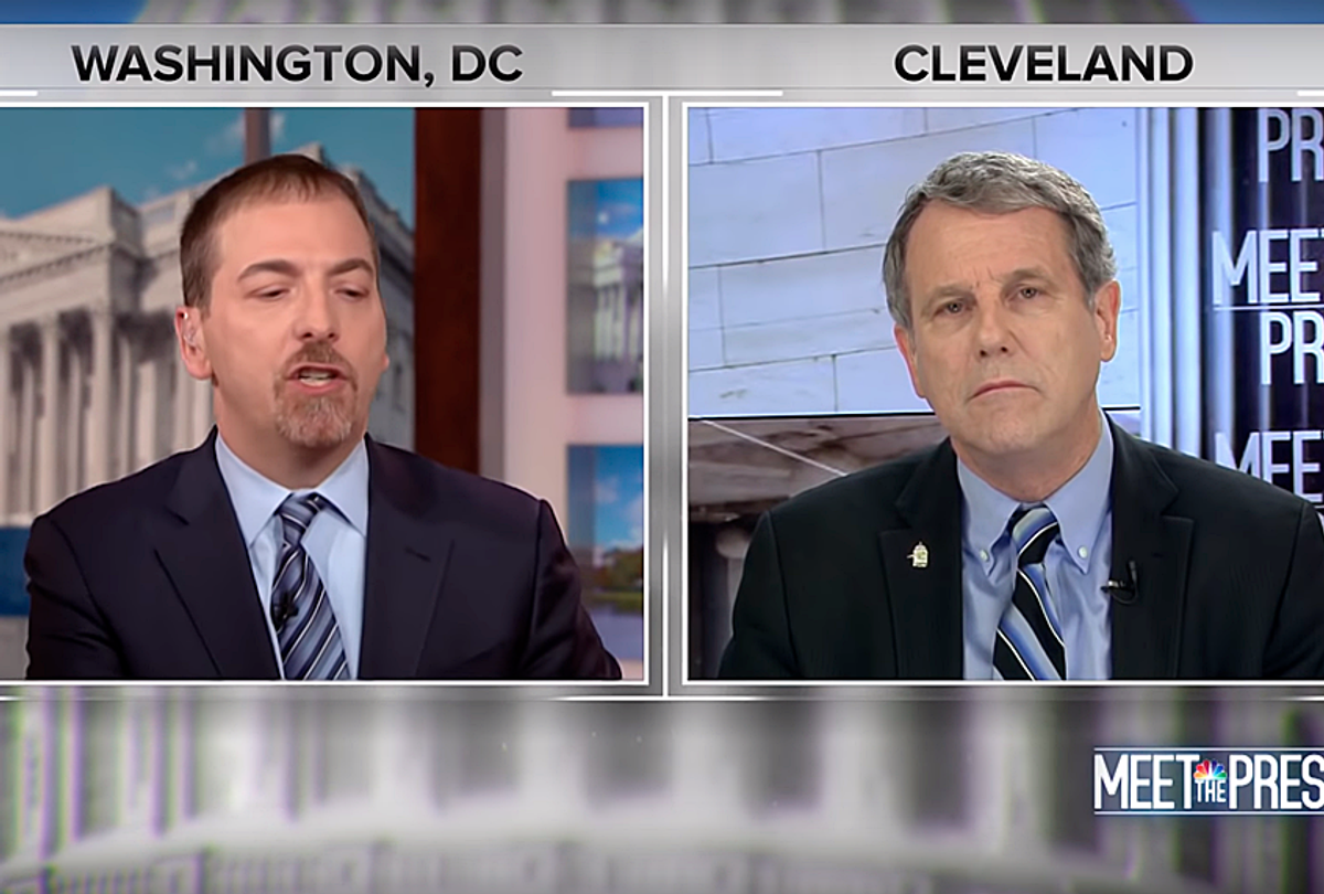 Chuck Todd and Sherrod Brown on "Meet the Press" (NBC)