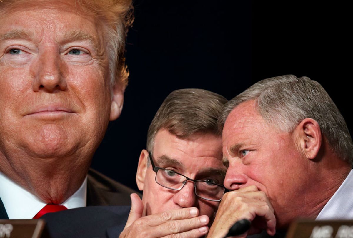 Donald Trump; Mark Warner; Richard Burr (AP/Getty/Salon)