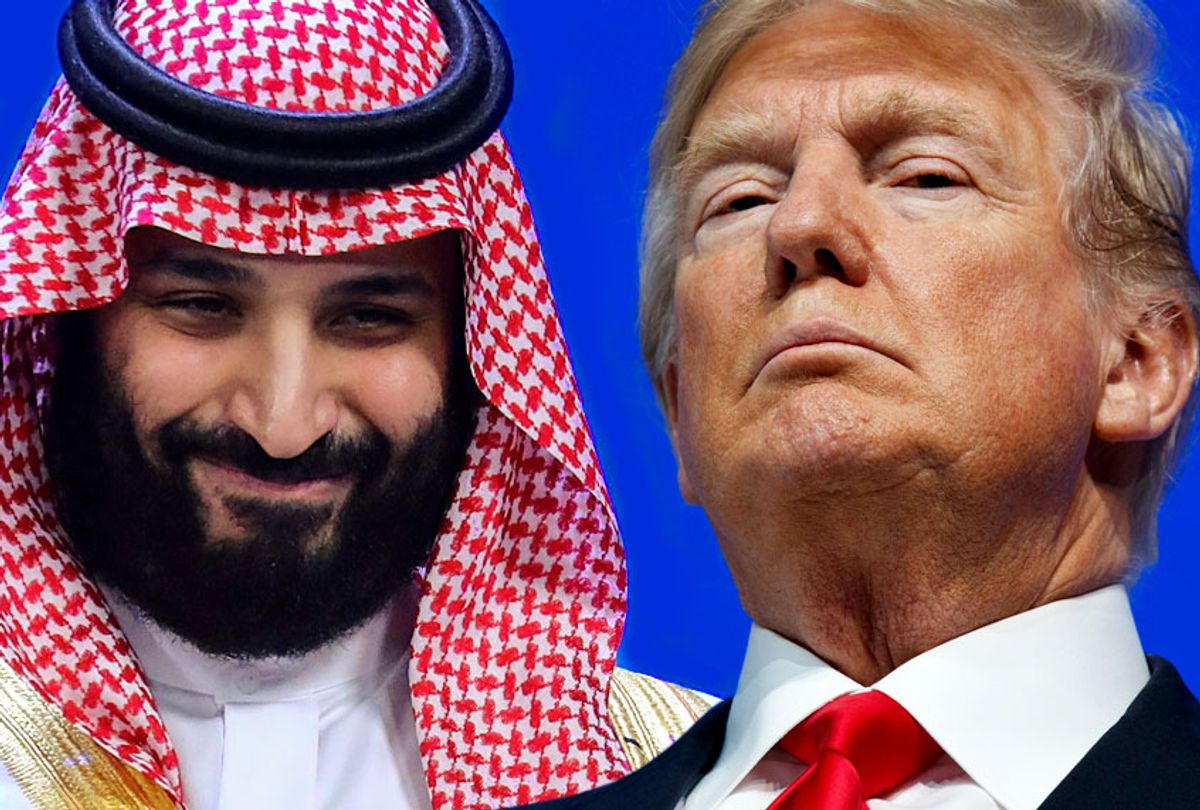 Saudi Arabia's Crown Prince Mohammed bin Salman; President Donald Trump (AP/Getty/Salon)