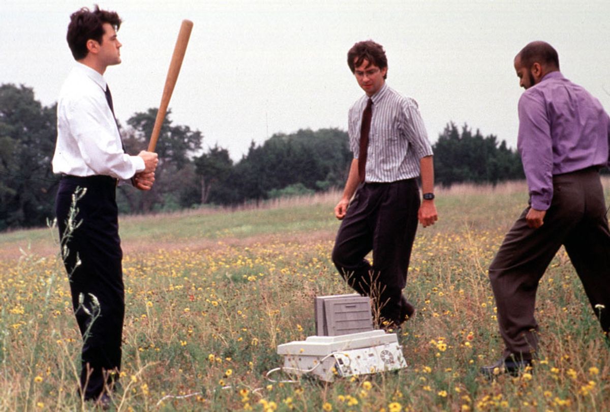 Ron Livingston, David Herman And Ajay Naidu in "Office Space" (Getty Images)