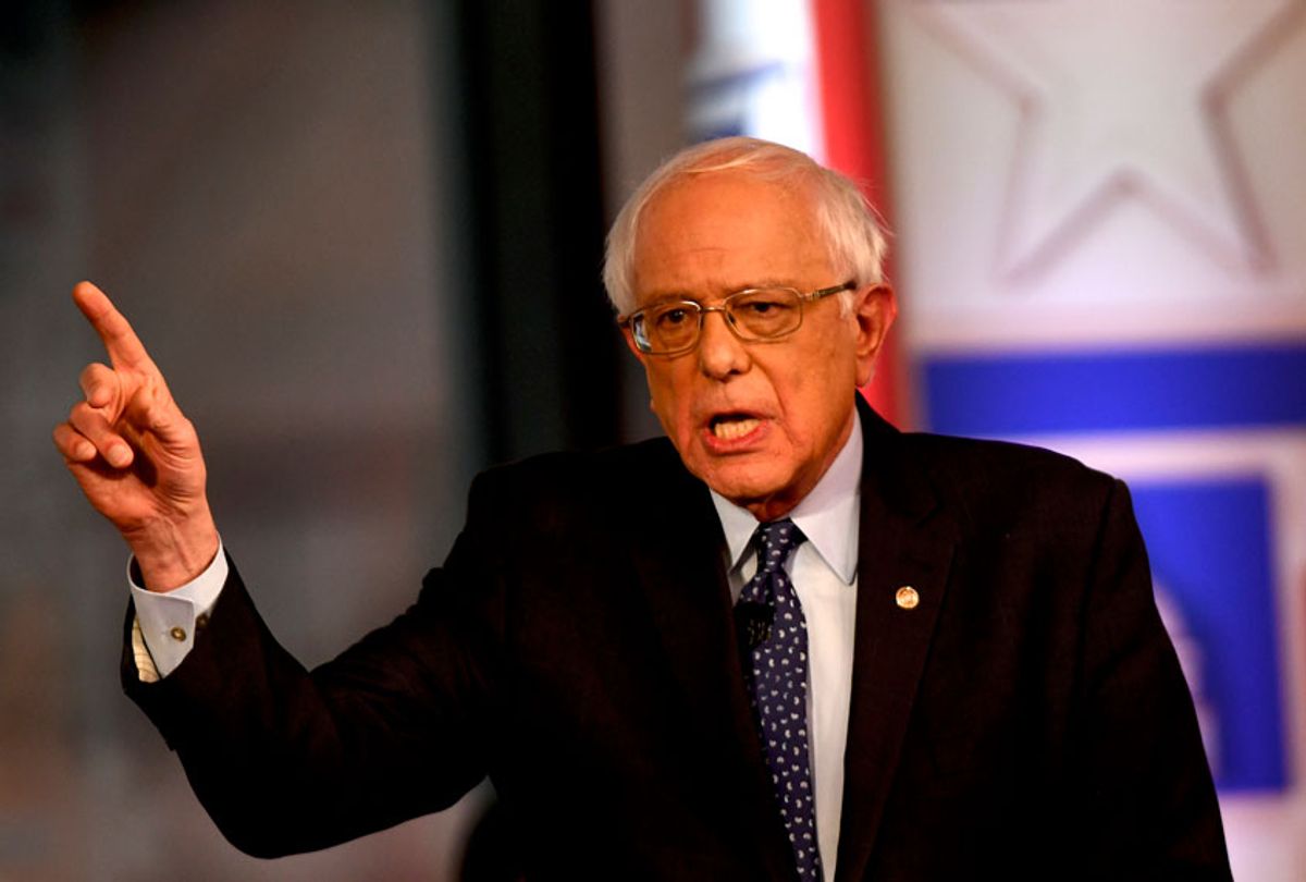 Democratic presidential candidate, U.S. Sen. Bernie Sanders (I-VT) participates in a FOX News Town Hall at SteelStacks on April 15, 2019 in Bethlehem, Pennsylvania. (Getty/Mark Makela)